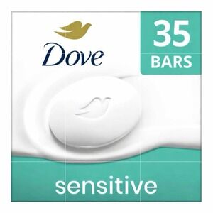 Dove - Sensitive Beauty Bar Soap (2.6 oz) - Fragrance Free Hypoallergenic